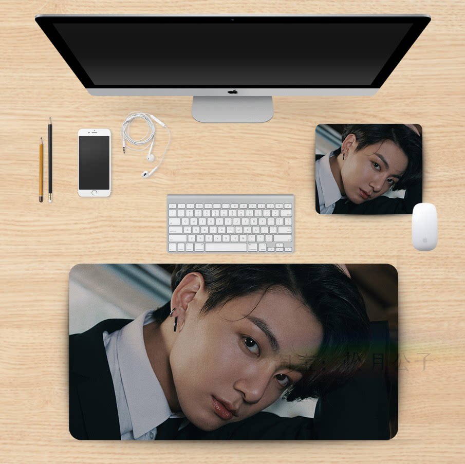 BTS Bulletproof Youth Tuan Tian Yiguo Shop Cushion Mouse Guts Super Large Desk Case Custom Customized Keyboard Jungkook