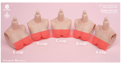 taobao agent WorldBox 1/6 feminine big breast accessories D cup E cup adaptation AT201, AT202 and AT203