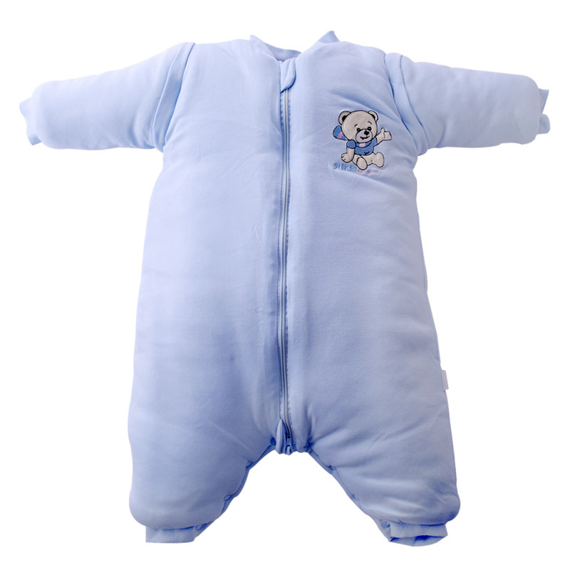 儿童睡袋婴儿秋冬季防踢被宝宝睡袋婴幼儿加厚小孩分腿小童新生儿