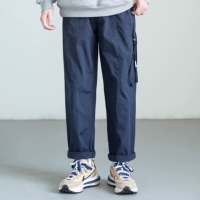 Весенние японские ретро тонкие штаны для отдыха, тренд сезона, свободный прямой крой, эластичная талия