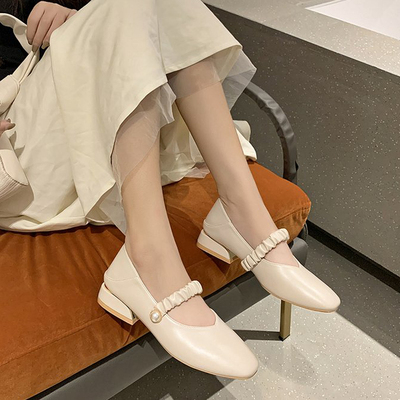 taobao agent Footwear, suitable with a skirt high heels, 2023 collection, french style, for bridesmaid