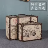 Специальное предложение, ретро портативная коробка для путешествий, коробка для украшения окна, старая кожаная коробка, мягкая деревянная коробка, реквизит для фильмов в Китайской Республике