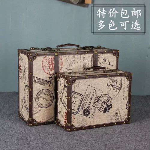 Специальное предложение, ретро портативная коробка для путешествий, коробка для украшения окна, старая кожаная коробка, мягкая деревянная коробка, реквизит для фильмов в Китайской Республике