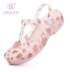 dép bệnh viện phòng khám Veblen Hole Shoes Nữ Mùa Hè Xăng Đan Thời Trang Mới Thoáng Khí Áo Khoác Ngoài Dép Jelly Giày Chống Trơn Trượt Đế Dày Giày Đi Biển dép phòng sạch 