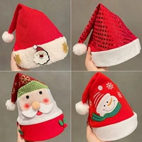 Рождественская бархатная детская шапка, подарок на день рождения, наряжаться