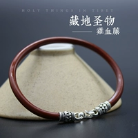 Su Yi spatholobus vòng tay nữ phần không Tây Tạng vòng đeo tay bằng gỗ hoang dã nam sterling bạc trang sức dân tộc phong cách đôi phụ kiện vòng đôi