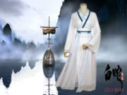 Rắn trắng cạnh từ COS Bai Suzhen COS trắng trang phục phụ nữ Han Fengfu thuần phục cosplay - Cosplay