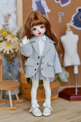 taobao agent Spot BJD 6 -point baby clothing uniforms school uniform suit suit jacket jk pleated skirt daily shirt shirt