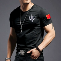 Короткая -607 черная круглая шея (военный волк)