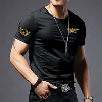 Короткая -675 черная круглая шея (лейбл орла)