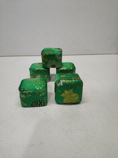 Коробка 七八十年代老物件收藏戒指耳环小首饰盒潮州老枫溪库存老厂货锦盒