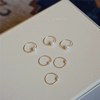 Ретро кольцо из жемчуга, можно стирать, простой и элегантный дизайн