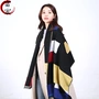 Khăn quàng cổ nữ mùa thu đông 2018 Hàn Quốc mới với màu xám Trung Quốc ấm áp khăn choàng Lijiang đơn giản mùa đông nam 	khăn ống đa năng cho nữ