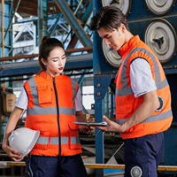 Оранжевый красный жилет Single -Clothen Fan+20 000 Электричество