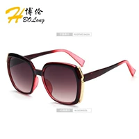 2017 new big box sunglasses của phụ nữ đơn giản thanh lịch Châu Âu và Mỹ tên tuổi lớn kính mát bán buôn chống uv mắt tròng kính cận