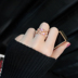 Vòng nữ Nhật Bản và Hàn Quốc hipster sinh viên cá tính mạng vòng đỏ mở khớp gió lạnh chic tối giản chỉ số finger nhẫn Nhẫn