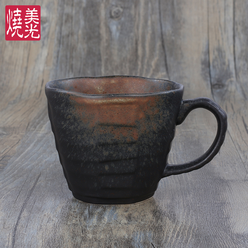 Burning FireJapanese  ceramics glass teacup Water cup manual Coarse pottery Tea cup Small tea cup originality coffee cup Mug