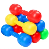 Гимнастические гантели для детского сада, погремушка, пластиковая игрушка без запаха, увеличенная толщина, со звуком