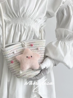 Оригинальная дизайнерская плетеная милая брендовая универсальная сумка через плечо