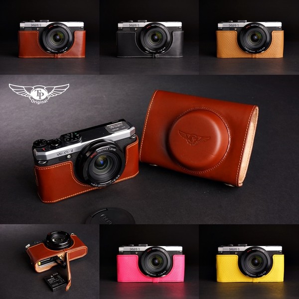Тайвань TP оригинал натуральная кожа Pentax bin gee mx1 камера пакет база MX-1 кобура половина обрабатывать защитный кожух