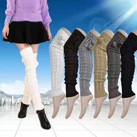 Trên tất đầu gối mùa thu vớ Nhật Bản dài socks vớ cao màu trắng đại học ấm áp dày dệt kim vớ dễ thương vớ đầu gối lót bông thu đông