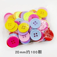 100 кусочков кнопки с смолой 20 мм.