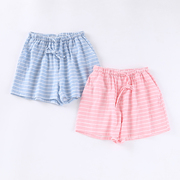 Bên trong duy nhất Nhật Bản pajama quần nữ mùa hè bông đôi gạc quần short mỏng phần tươi sọc nhà quần ba quần