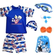 Trẻ em Áo Tắm Trai Chia Ultraman Quần Bơi Xiêm Đội Nhỏ Vừa Cậu Bé Lớn Bé Đồ Bơi Bộ Đồ bơi trẻ em