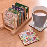 4 Gói Nhà tùy chỉnh Cork Không trơn Coaster Đơn giản Dễ thương Bắc Âu Teacup Cup Cup Mat Gỗ cách nhiệt Pad - Tách