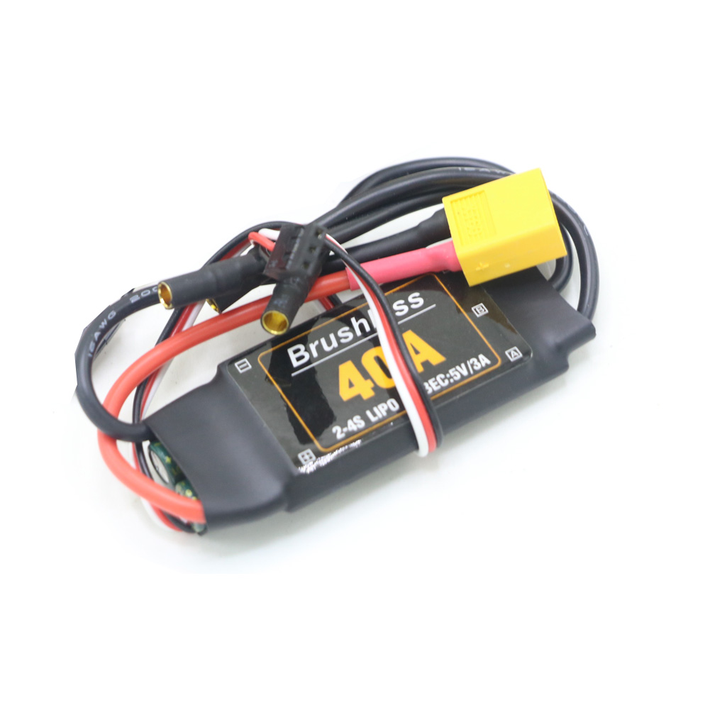 Brushless 40A ESC Speed Controler 2-4S With 5V 3A UBEC (1627207:1340646565:Color classification:XT60 plug)