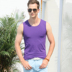 Mùa hè nam cotton căng rộng vai mồ hôi vest thanh niên Slim chặt chẽ không tay T-Shirt XL áo vest Lót