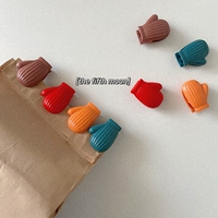 Fifthmoon милый цветовые перчатки в форме пластиковой уплотнение закуски закуски