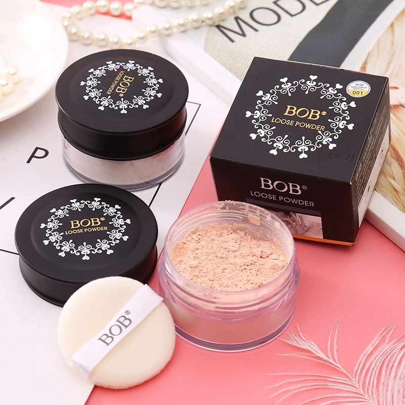 Trang điểm BOB Translucent Brightening Loose Powder Makeup Beauty Makeup Moisturizing Oil Control Light and Delicate Color Brightening Loose Powder Setting Powder 16g - Quyền lực