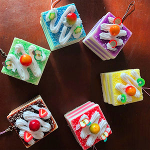 Sáng tạo Mô Phỏng Mặt Dây Chuyền Thực Phẩm Sifang Mousse Bánh Trẻ Em House House Đồ Chơi Lễ Hội Quà Tặng Quà Tặng shop đồ chơi