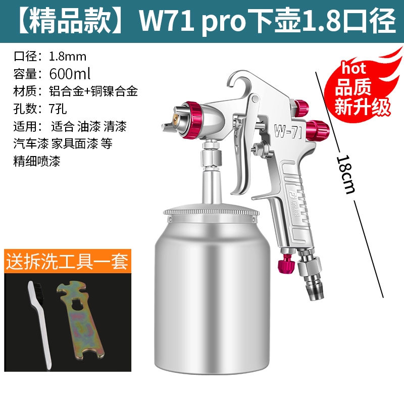 phun sơn điện Fujiwara W71 Car paint spray gun súng phun sơn khí nén cầm tay máy nén khí phun sơn Máy phun sơn cầm tay