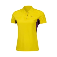 Nhóm mới Li Ning mua áo thun nam tay ngắn màu thoáng khí đôi nam nữ POLO áo thể thao Áo phông APLN241 114 áo phông polo nam