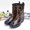 Giày mưa mùa đông dày ấm áp cộng với nhung cộng với giày mưa cotton nam và nữ trong giày ống nước Thời trang Hàn Quốc cỡ lớn ủng chống nước