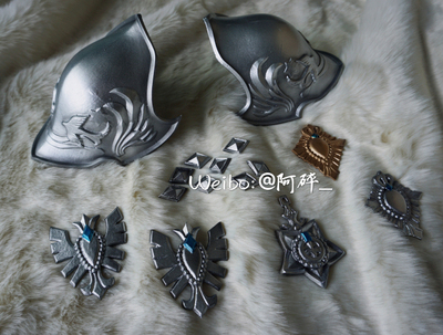 taobao agent +Ashijia+FF14 Final Fantasy 14 Blue Demon COS props accessories