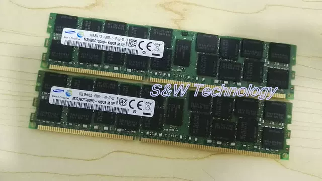 Оригинальная память Samsung 16GB 2RX4 PC3L-12800R DDR3 1600 Reg RDIMM серверная память