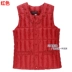 Áo vest nữ trung và cũ cotton vest mùa xuân và mùa thu vest nữ xuống cotton vest mẹ đầm gần vest nhỏ ấm áp Quần áo của mẹ