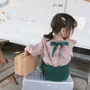 Trẻ em mặc áo sơ mi trẻ em nước ngoài cho bé gái sơ mi búp bê 2019 xuân nhỏ mới cho bé sơ mi dài tay - Áo sơ mi thời trang trẻ em hàn quốc