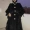 Boccalook thiết kế tùy chỉnh nước mắt màu xanh và đen hai màu giả áo khoác lông - Accentuated eo áo áo dạ croptop