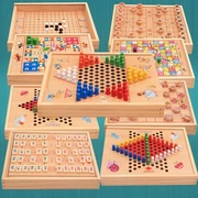 Cờ bay cờ vua backgammon bảng trò chơi đa mục đích bàn cờ trẻ em câu đố đồ chơi bằng gỗ người lớn