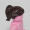 1013A dark brown lady short ponytail
