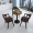 Bàn tiếp tân Bắc Âu kết hợp bàn ghế cafe bàn đàm phán bàn tròn nhỏ và ghế trà cửa hàng kết hợp bàn ghế văn phòng - Bàn