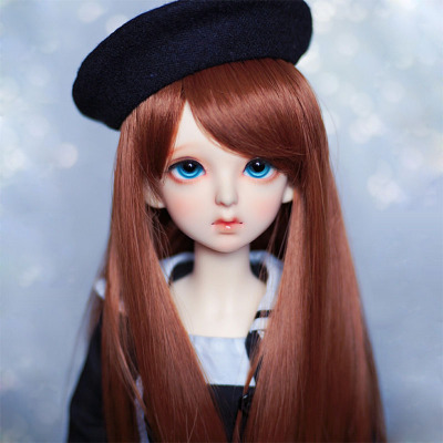 taobao agent Bjd doll SD doll wigs of ancient style oblique bangs long straight hair candy, small 布 罗 b b 3 points fake hair