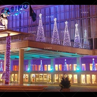 Знаменитая Mei Chen Outdoor Mall Christmas Day Day Everbright Led Led Framework Рождественская елка 1-25 метров фабрика