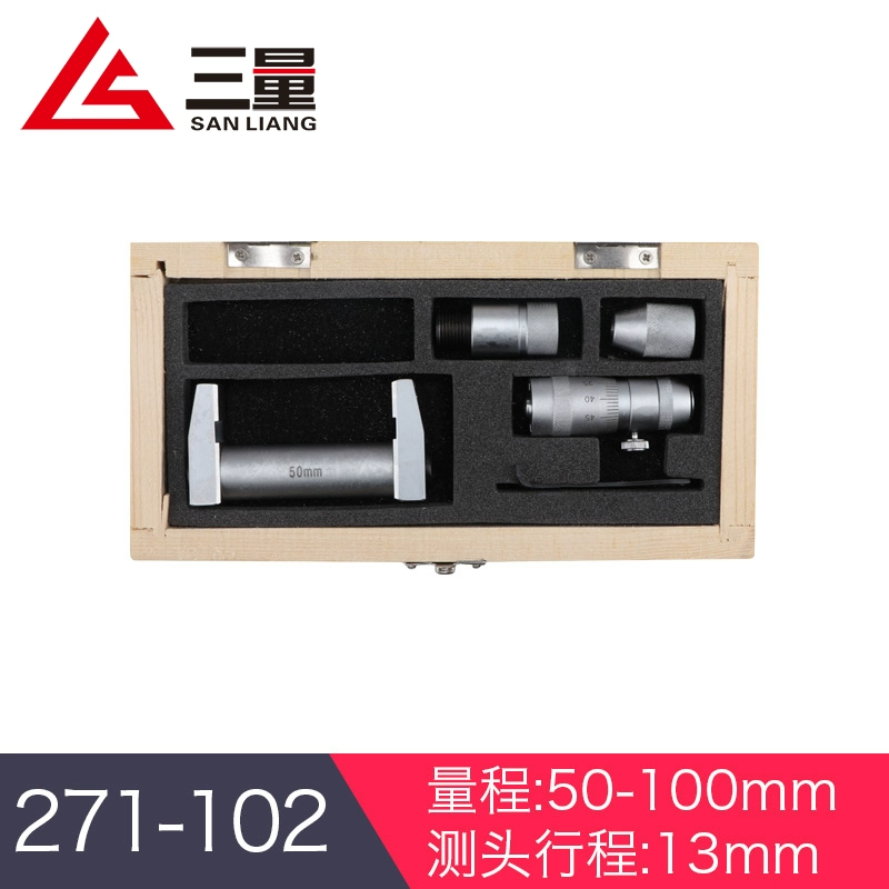 thước panme cơ Ống micromet đường kính trong ba số lượng của Nhật Bản loại 50-300 600 100mm micromet ống đường kính trong cấu tạo của panme thước panme đo ngoài Panme đo trong