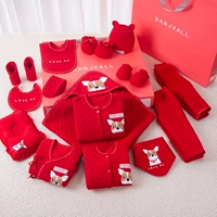 Quần áo trẻ sơ sinh hộp quà tặng mùa thu và bộ bông 0-3 tháng đầy đủ quà tặng trẻ sơ sinh hộp quà tặng bé trai