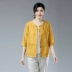 Áo chống nắng cho mẹ bằng vải lanh mỏng hàng đầu cho phụ nữ áo len mới - Áo khoác ngắn Áo khoác ngắn